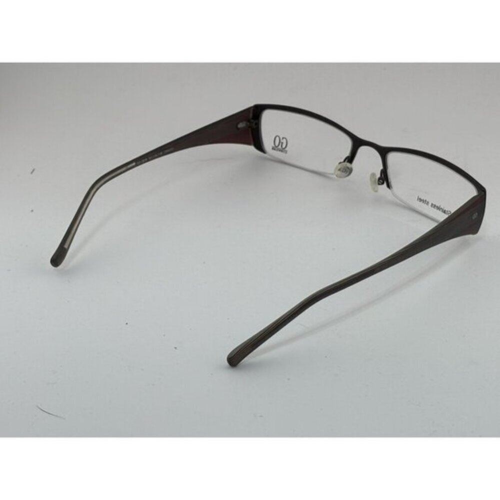 GO EYEWEAR - GO 2838 53-16-138 CHOCO BROWN STRIPED Rectangle Glasses Frames - Picture 6 of 9